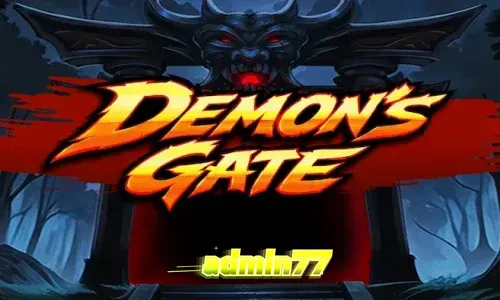 Tampilan visual slot Demon's Gate dengan nuansa portal mistis dan simbol rune.