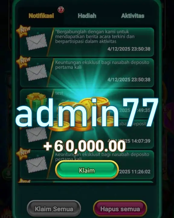 admin77 Masuk