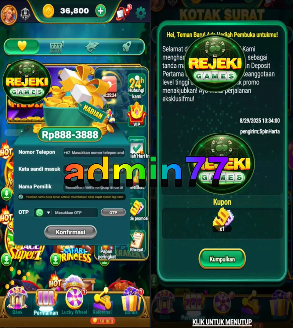 admin77 Masuk