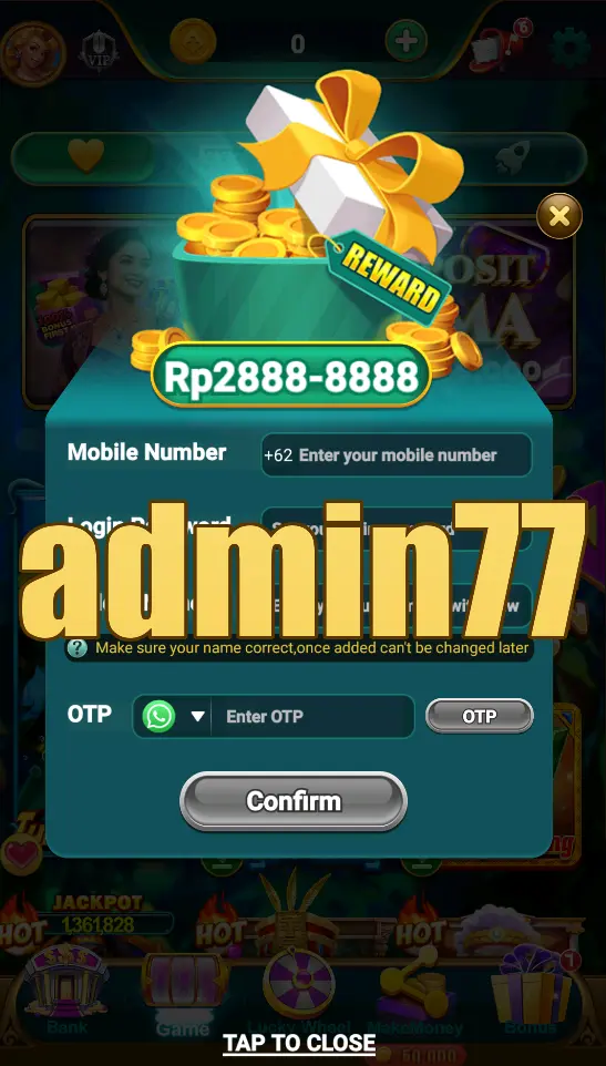 admin77 Tangkapan Layar Resmi APK